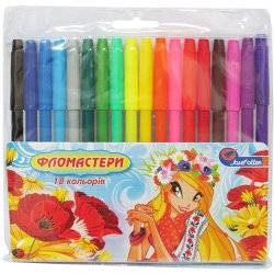 Фломастеры "Девочки"  18 цветов 681В-18