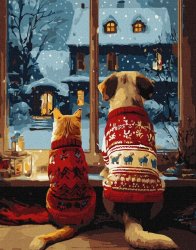 Картина по номерам Затишок пушистиків КНО6834 Идейка