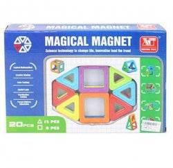 Магнитный конструктор 3D Magical Magnet 20 деталей 701 не прозрачные детали