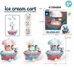 Заводная игрушка  тележка с мороженым ездит HY-711