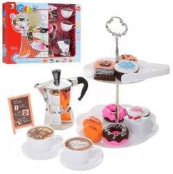 Сервиз на  2 персоны +сладости и двухярусная тарелка 730A