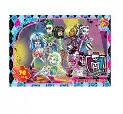 Пазл + постер Monster High 70 деталей FR003 G-toys