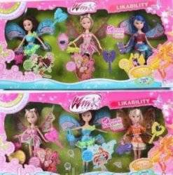 Куклы Winx Винкс 3 штуки с аксессуарами WX796-2