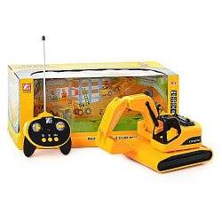 Машина игрушечная радиоуправляемая Экскаватор с музыкой и светом ZB 8011