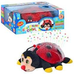 Ночник-проектор музыкальный  Божья коровка 8019