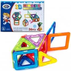 Конструктор магнитный  Рыбка 36 деталей DZ-8036