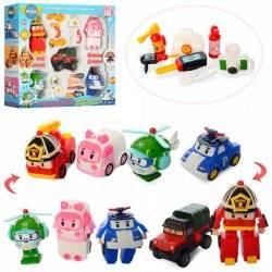 Трансформеры набор игровой 4 машинки Робокар поли 83168-5