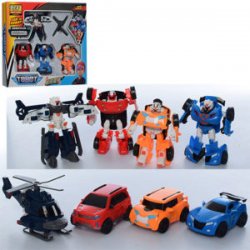 Трансформеры набор игровой 4 машинки Тоботы 83168-TB