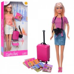 Кукла DEFA с чемоданом и фотоаппаратом 8377-BF