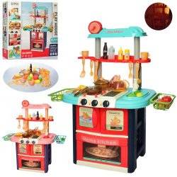  Кухня детская игровая со звуковыми и световыми эффектами, мойкой и духовкой 8764AB