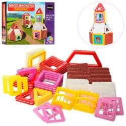Конструктор магнитный  Домик 50 деталей JH8810