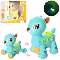 Проектор ночного неба Олень с музыкой ездит 8831