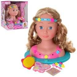 Кукла голова для причесок + косметика и расческа YL888A-1-B-1