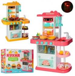  Кухня детская игровая со звуком и светом+посуда и продукты 889-153-154