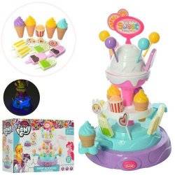 Продукты сладости на подставке вращаются с музыкой и светом 901-656