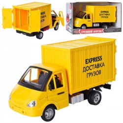 Машина инерционная музыкальная "Газель. Экспресс-доставка грузов" 9077 E Joy Toy желтая