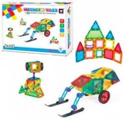 Конструктор магнитный Дворец, транспорт 48 деталей 9914