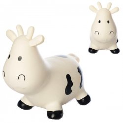 Игрушка прыгун резиновый надувной Коровка Буренка 1438-1446