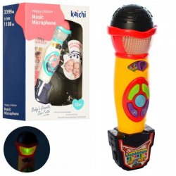 Микрофон со светом, звуками и музыкой K999-118-3399