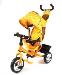 Велосипед AZIMUT Trike фирмы Baby Club желтый.