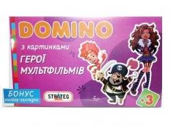 Домино детское картонное Герои мультиков 679 Strateg, Украина