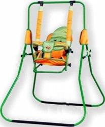 Качели напольные "Vivast" бежевые в кружочек