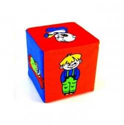 Кубики мягки  погремушка "Животные" или "Ребенок" 123 Умная игрушка