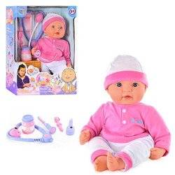 Кукла "Моя Малышка" с набором доктора стучит сердце, плачет, горят щечки при температуре 5238 Joy Toy