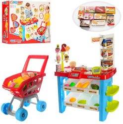   Магазин для детей с продуктами и полочками 668-22