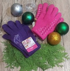 Перчатки для девочки зимние