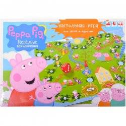 Настольная игра бродилка для детей и взрослых Приключения Peppa Pig 