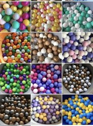 Шарики мячики для сухого бассейна мягкие и прочные 8,3 см поштучно Toys Plast