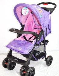 Коляска детская прогулочная с перекидной ручкой sigma S-K-6 фиолетово-розовая. НОВИНКА!!!