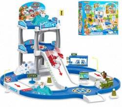 Гараж Щенячий патруль с фигуркой 4 штуки+дорожные знаки  675