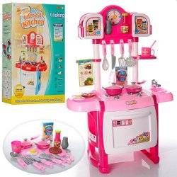  Кухня  детская для девочек розовая WD-A19