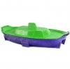    Песочница с крышкой - бассейн Корабль 03355 фиолетово-зеленая